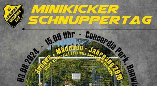Schnuppertag für Minikicker am 03.08.24!